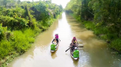 Việt Nam Tươi Đẹp Tập 77 : Cặp đôi Puka - Diệp Tiên đưa Tiến Công, Quang Trung đến KDL Gáo Giồng chèo thuyền, ăn đặc sản