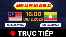 TRỰC TIẾP - SEA GAMES 33 | BÓNG ĐÁ NỮ: MALAYSIA vs MYANMAR