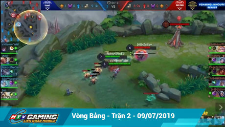 Xem Show HTVC GAMING Vgaming - Liên Quân Mobile Vòng bảng -  Trận 2 - 09/07/2019 HD Online.