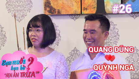 Xem Show TV SHOW Hẹn Ăn Trưa Tập 26 : Quang Dũng - Quỳnh Nga HD Online.