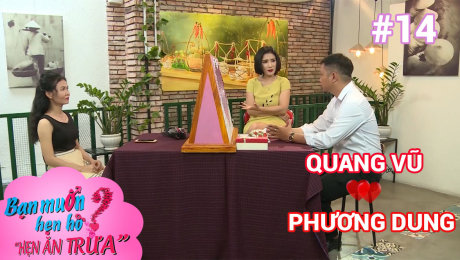 Xem Show TV SHOW Hẹn Ăn Trưa Tập 14 : Quang Vũ - Phương Dung HD Online.