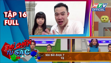 Xem Show TV SHOW Đại Chiến Tứ Sắc Tập 16 : Hoàng Rapper hỏi khó bé Ngân Chi HD Online.