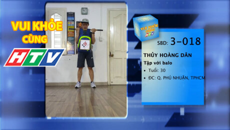 Xem Show TV SHOW LIVE EVENTS TRUYỀN HÌNH THỰC TẾ Vui Khỏe Cùng HTV SBD 3-018 : Thủy Hoàng Dân - Tập với balo HD Online.