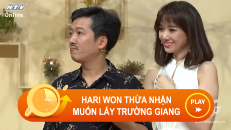 Xem Show CLIP HÀI Hari Won thừa nhận muốn lấy Trường Giang HD Online.