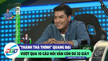 Xem Show CLIP HÀI "Thánh thả thính" Quang Đại vượt qua 10 câu hỏi vẫn còn dư 32 giây HD Online.