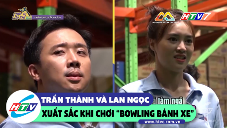 Xem Show CLIP HÀI Trấn Thành và Lan Ngọc xuất sắc khi chơi "bowling bánh xe" HD Online.