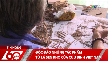 Xem Clip Độc Đáo Những Tác Phẩm Từ Lá Sen Khô Của Cựu Binh Việt Nam HD Online.