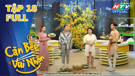 Xem Show TV SHOW Căn Bếp Vui Nhộn Tập 18 : Lê Giang - Hoàng Mèo gói bánh tét mừng xuân HD Online.