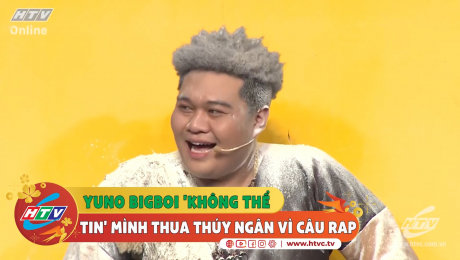 Xem Show CLIP HÀI Yuno Bigboi không thể tin mình thua Thúy Ngân vì câu rap HD Online.