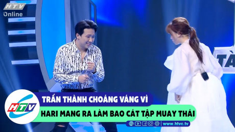 Xem Show CLIP HÀI Trấn Thành choáng váng vì Hari mang ra làm bao cát tập Muay Thái HD Online.