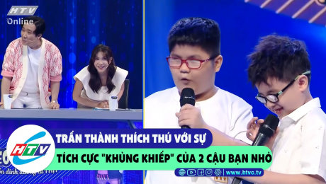 Xem Show CLIP HÀI Trấn Thành thích thú với sự tích cực "khủng khiếp" của 2 cậu bạn nhỏ HD Online.