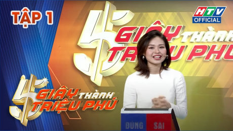 Xem Show TV SHOW 5 Giây Thành Triệu Phú Tập 01 : Lê Lộc chứng tỏ kiến thức rõ ràng HD Online.