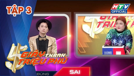 Xem Show TV SHOW 5 Giây Thành Triệu Phú Tập 03 : Quách Ngọc Tuyên hoang mang với Đại Nghĩa HD Online.