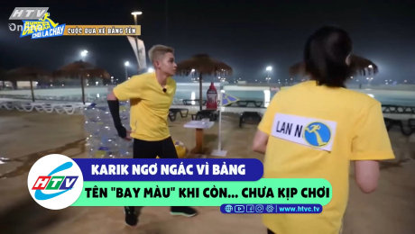 Xem Show CLIP HÀI Karik ngơ ngác vì bảng tên "bay màu" khi còn... chưa kịp chơi HD Online.