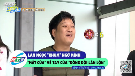 Xem Show CLIP HÀI Lan Ngọc "khum" ngờ mình "mất của" về tay của "đồng đội lăn lộn" HD Online.