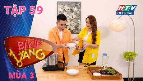 Xem Show TV SHOW Bí Kíp Vàng Mùa 3 Tập 59 : Á hậu Thư Đình và món trứng hấp "nhất dáng nhì da" trứ danh HD Online.