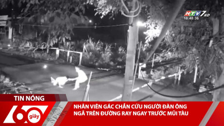 Xem Clip NHÂN VIÊN GÁC CHẮN CỨU NGƯỜI ĐÀN ÔNG NGÃ TRÊN ĐƯỜNG RAY NGAY TRƯỚC MŨI TÀU HD Online.
