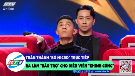 Xem Show CLIP HÀI Trấn Thành "bỏ micro" trực tiếp ra làm "bảo trợ" cho diễn viên "khinh công" HD Online.