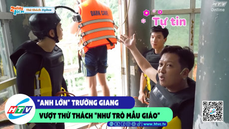 Xem Show CLIP HÀI "Anh lớn" Trường Giang vượt thử thách "như trò mẫu giáo" HD Online.