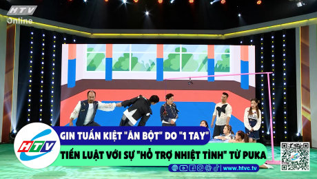 Xem Show CLIP HÀI Gin Tuấn Kiệt "ăn bột" do "1 tay" Tiến Luật với sự "hỗ trợ nhiệt tình" từ Puka HD Online.