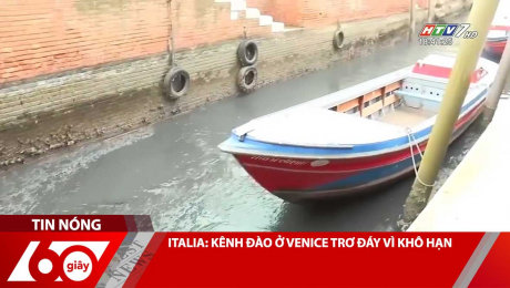 Xem Clip ITALIA: KÊNH ĐÀO Ở VENICE TRƠ ĐÁY VÌ KHÔ HẠN HD Online.