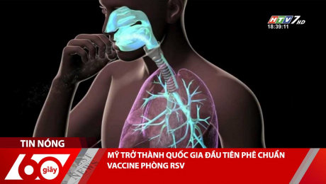 Xem Clip MỸ TRỞ THÀNH QUỐC GIA ĐẦU TIÊN PHÊ CHUẨN VACCINE PHÒNG RSV HD Online.