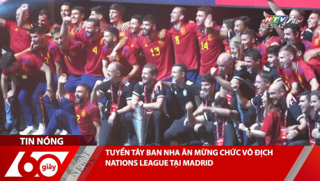 Xem Clip TUYỂN TÂY BAN NHA ĂN MỪNG CHỨC VÔ ĐỊCH NATIONS LEAGUE TẠI MADRID HD Online.