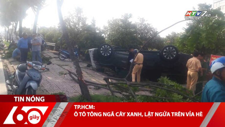 Xem Clip TP.HCM: Ô TÔ TÔNG NGÃ CÂY XANH, LẬT NGỬA TRÊN VỈA HÈ HD Online.