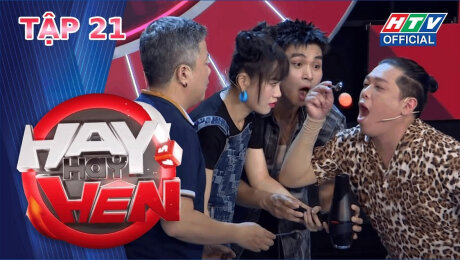 Xem Show TV SHOW Hay Hay Hên Tập 21 :  Lâm Vỹ Dạ, Jun Phạm "sởn gai ốc" với pha "chạm môi" của Hoàng Mèo và Thanh Tân HD Online.