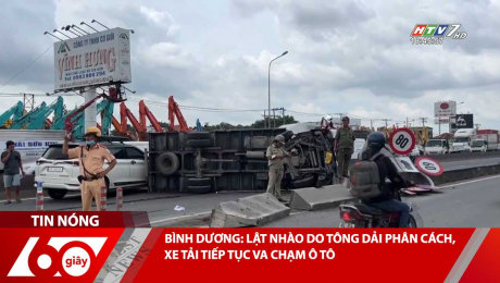 Xem Clip BÌNH DƯƠNG: LẬT NHÀO DO TÔNG DẢI PHÂN CÁCH, XE TẢI TIẾP TỤC VA CHẠM Ô TÔ HD Online.