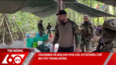 Xem Clip COLOMBIA VÀ BOLIVIA PHÁ CÁC CƠ SỞ ĐIỀU CHẾ MA TÚY TRONG RỪNG HD Online.