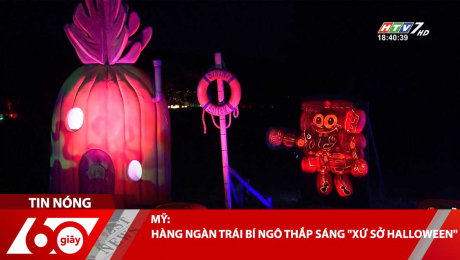 Xem Clip MỸ: HÀNG NGÀN TRÁI BÍ NGÔ THẮP SÁNG "XỨ SỞ HALLOWEEN" HD Online.