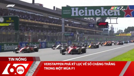 Xem Clip VERSTAPPEN PHÁ KỶ LỤC VỀ SỐ CHẶNG THẮNG TRONG MỘT MÙA F1 HD Online.