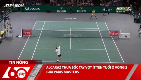 Xem Clip ALCARAZ THUA SỐC TAY VỢT ÍT TÊN TUỔI Ở VÒNG 2 GIẢI PARIS MASTERS HD Online.