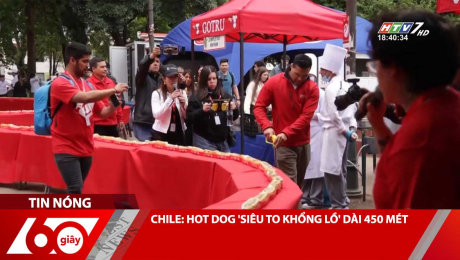 Xem Clip CHILE: HOT DOG 'SIÊU TO KHỔNG LỒ' DÀI 450 MÉT HD Online.