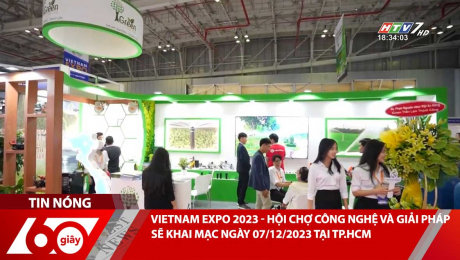 Xem Clip VIETNAM EXPO 2023 - HỘI CHỢ CÔNG NGHỆ VÀ GIẢI PHÁP SẼ KHAI MẠC NGÀY 07/12/2023 TẠI TP.HCM HD Online.