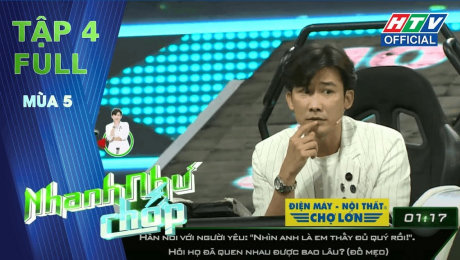 Xem Show TV SHOW Nhanh Như Chớp Mùa 5 Tập 04: Chí Thiện "35 nắng" đối đầu Gia Linh "một nắng" HD Online.