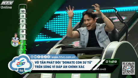 Xem Show CLIP HÀI Võ Tấn Phát đòi "donate con sư tử" trên sóng vì đáp án chính xác HD Online.