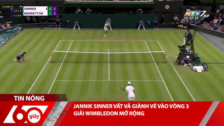 Xem Clip JANNIK SINNER VẤT VẢ GIÀNH VÉ VÀO VÒNG 3 GIẢI WIMBLEDON MỞ RỘNG HD Online.