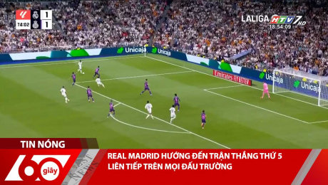 REAL MADRID HƯỚNG ĐẾN TRẬN THẮNG THỨ 5 LIÊN TIẾP TRÊN MỌI ĐẤU TRƯỜNG