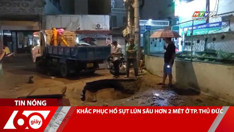 Xem Clip KHẮC PHỤC HỐ SỤT LÚN SÂU HƠN 2 MÉT Ở TP. THỦ ĐỨC HD Online.