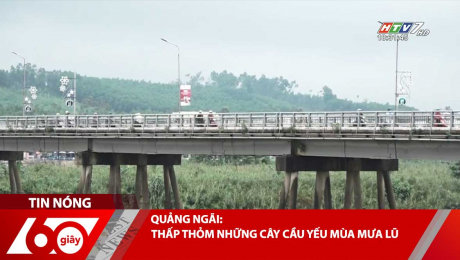 QUẢNG NGÃI: THẤP THỎM NHỮNG CÂY CẦU YẾU MÙA MƯA LŨ