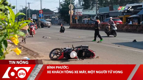 BÌNH PHƯỚC: XE KHÁCH TÔNG XE MÁY, MỘT NGƯỜI TỬ VONG