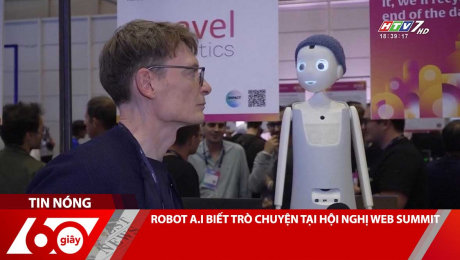 ROBOT A.I BIẾT TRÒ CHUYỆN TẠI HỘI NGHỊ WEB SUMMIT