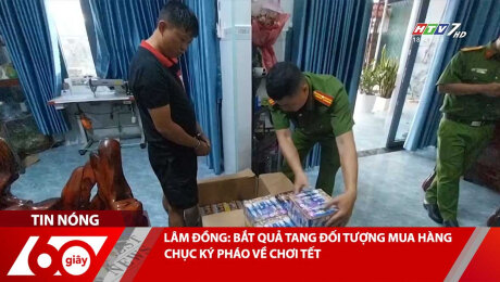 LÂM ĐỒNG: BẮT QUẢ TANG ĐỐI TƯỢNG MUA HÀNG CHỤC KÝ PHÁO VỀ CHƠI TẾT