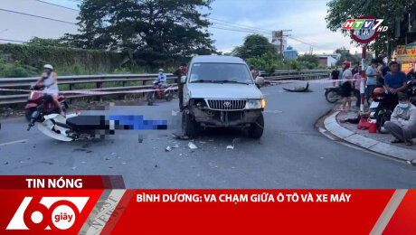 BÌNH DƯƠNG: VA CHẠM GIỮA Ô TÔ VÀ XE MÁY