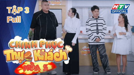 Xem Show TV SHOW Chinh Phục Thực Khách Mùa 3 Tập 03: Dàn Host "CHỊU KHÔNG NỔI" với CƠM NHÀ 3 BỮA của Kim Nhã và Phú Thịnh HD Online.