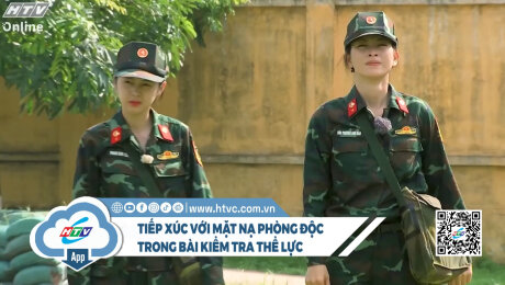 “Khó thở” với mặt nạ phòng độc trong bài kiểm tra thể lực