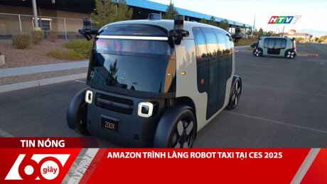 AMAZON TRÌNH LÀNG ROBOT TAXI TẠI CES 2025