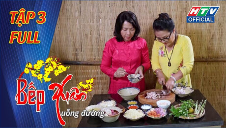 Xem Show TV SHOW Bếp Xuân Tập 03: Ngân Quỳnh trổ tài làm tai heo ngâm mắm tỏi HD Online.
